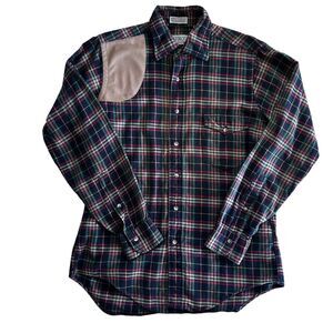 Vintage Sero Shirtmakers English Twills Plaid Flannel Shirt Size Medium